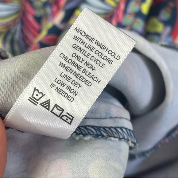 The Pioneer Woman Millennium Capri Pants XL Multicolor Pull On Stretch Floral - Picture 10 of 11